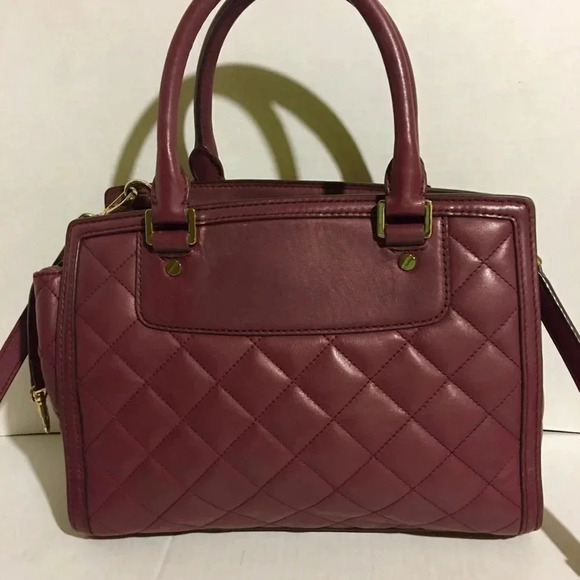 Michael kors Burgundy satchel leather bag - Picture 2 of 8
